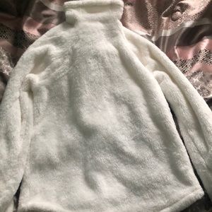 White turtleneck sweater